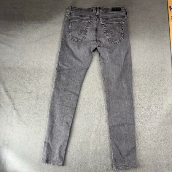 AG Adriano Goldschmied Jeans Womens 26 Gray Ankle Slim Straight USA Made - Picture 7 of 11